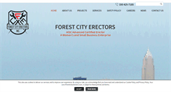 Desktop Screenshot of forestcityerectors.com